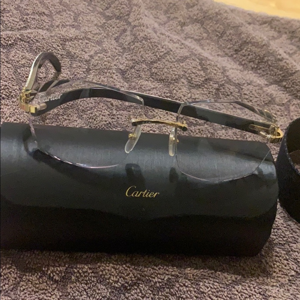 Cartier White Buffalo Horn Glasses
